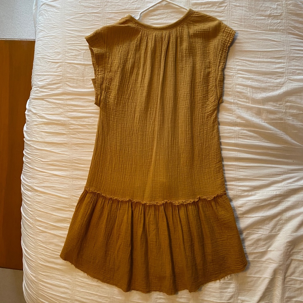 Anthropologie Gold mini dress - Picture 4 of 4